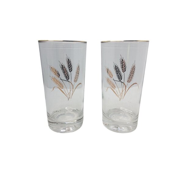 Vintage Homer Laughlin Wheat Pattern Drink Glass Set - Picture 9 of 10